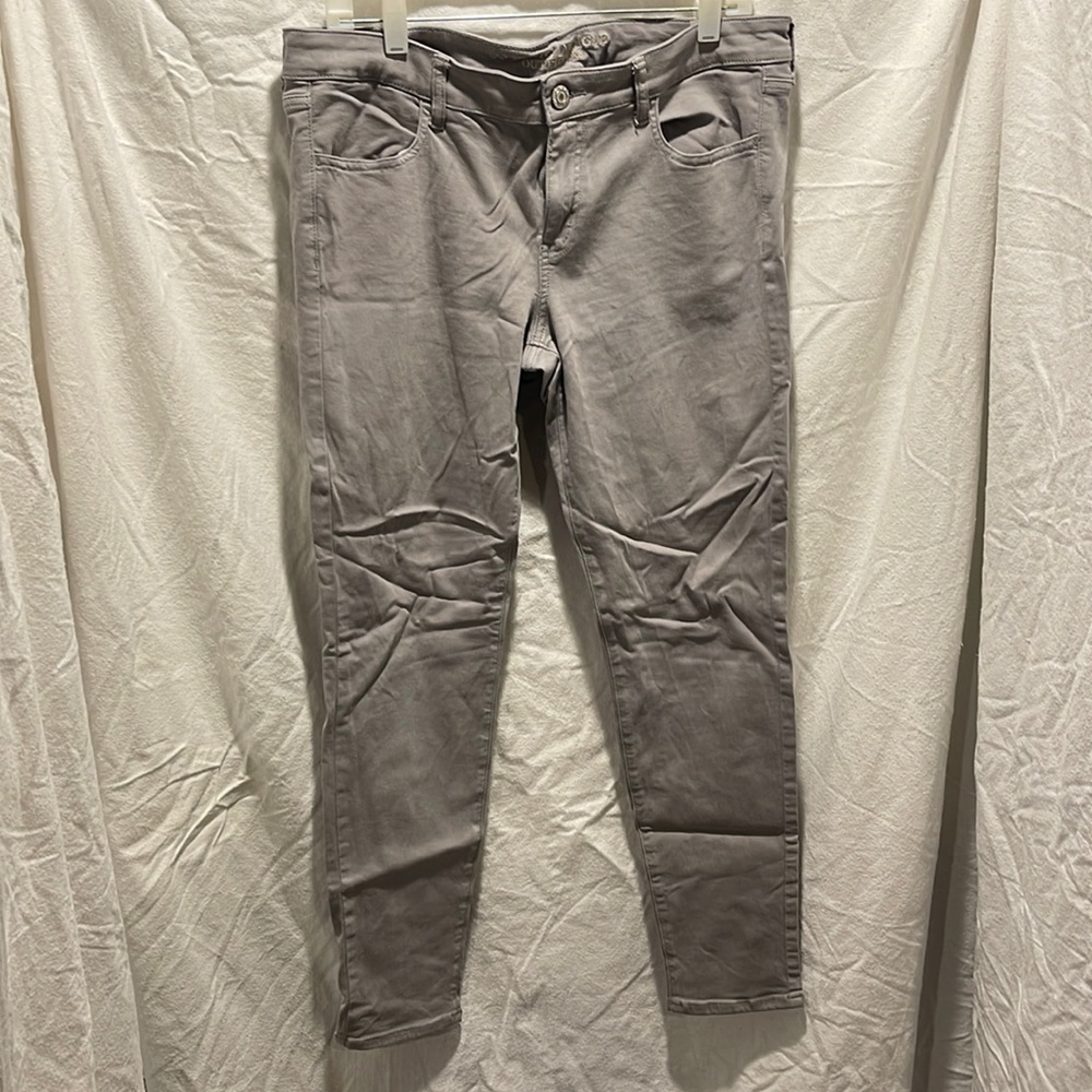American Eagle Jeggings super stretch gray 14 regular